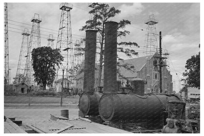 Kilgore Texas Oil Industry and Church April 1939