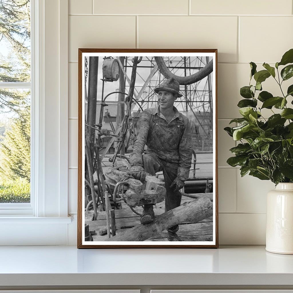 Oil Field Worker in Kilgore Texas April 1939