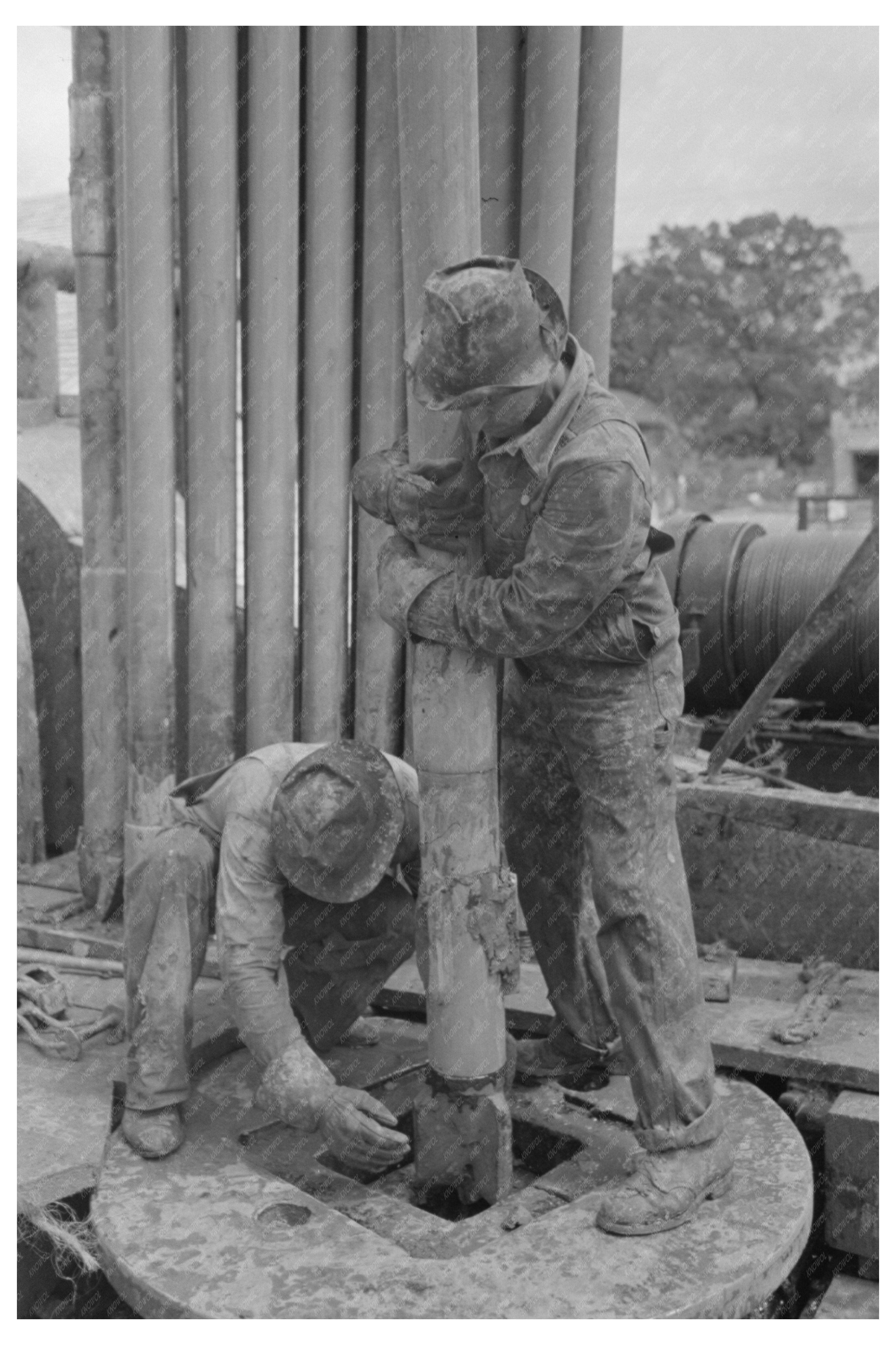 Oil Well Operation in Kilgore Texas April 1939