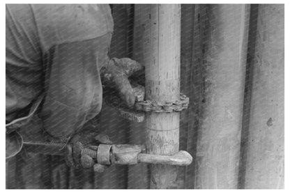 Workers Tightening Drill Pipe in Kilgore Texas 1939