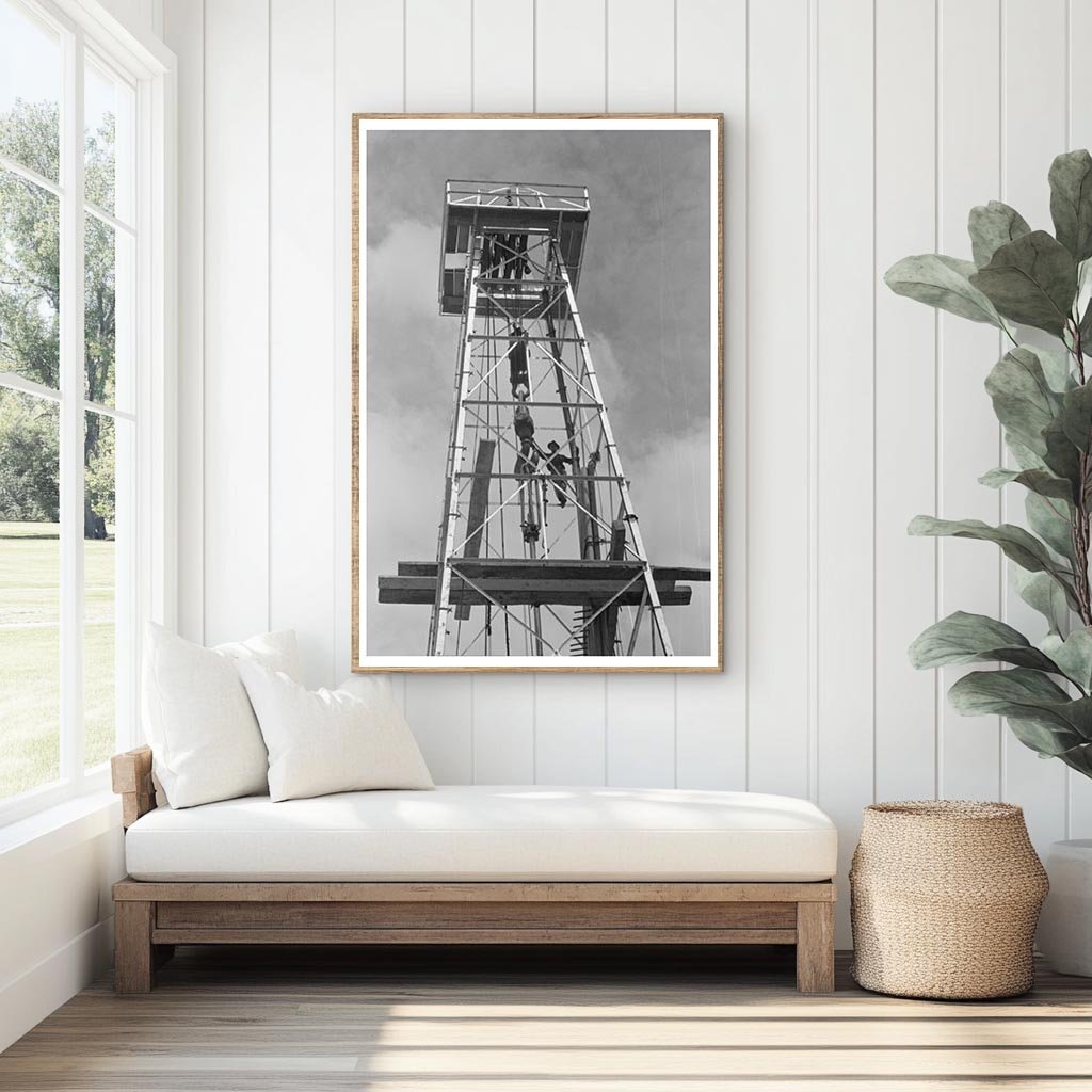 Kilgore Texas Oil Derrick Top Components April 1939