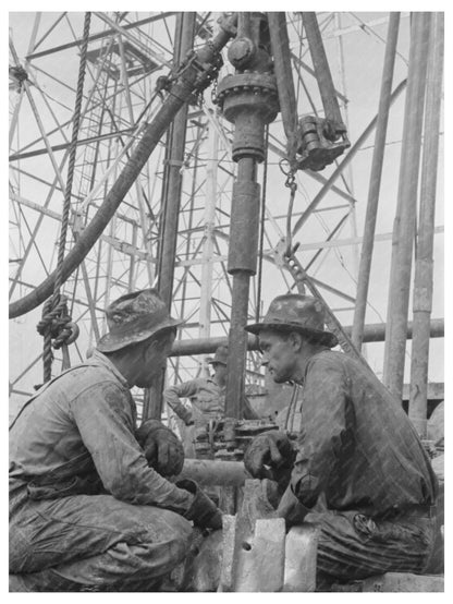 Oil Drillers and Equipment in Kilgore Texas 1939