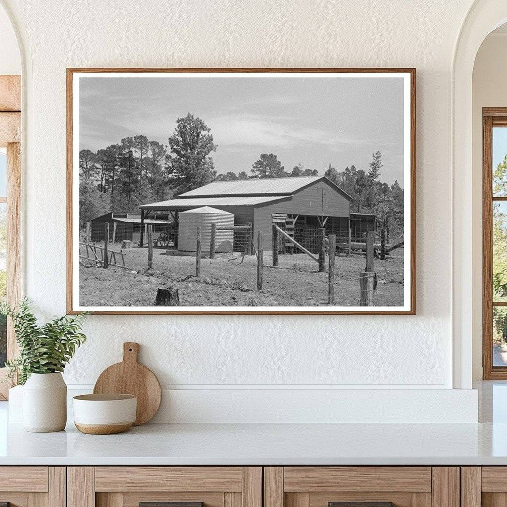 Vintage Barn and Water Tank at Sabine Farms 1939