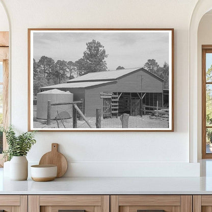 Barn and Water Tank Sabine Farms Marshall Texas 1939