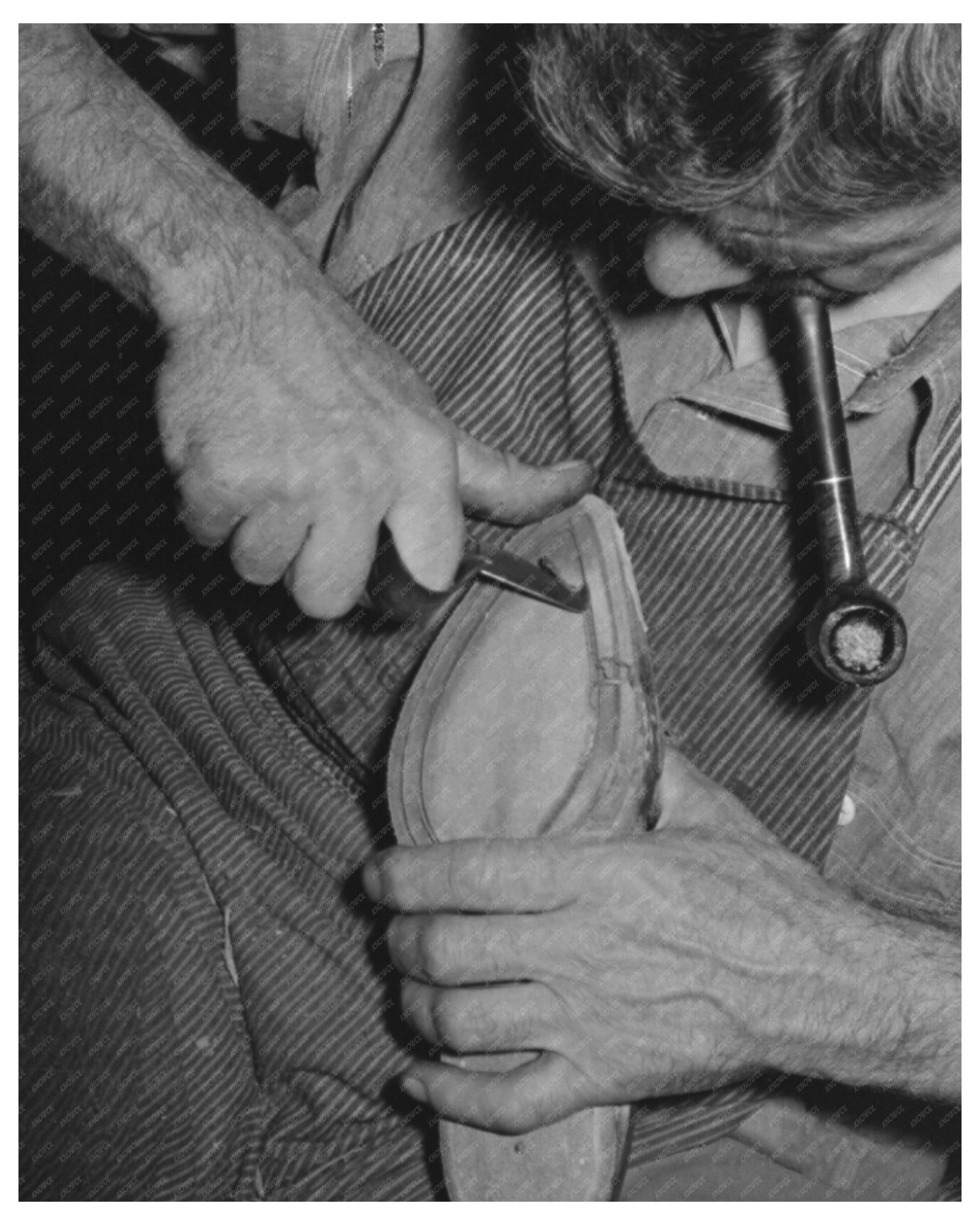 Bootmaking Process in Alpine Texas 1939