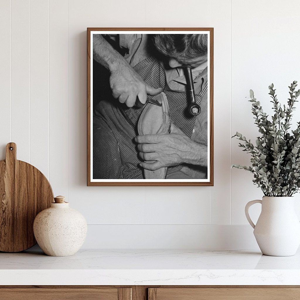 Bootmaking Process in Alpine Texas 1939