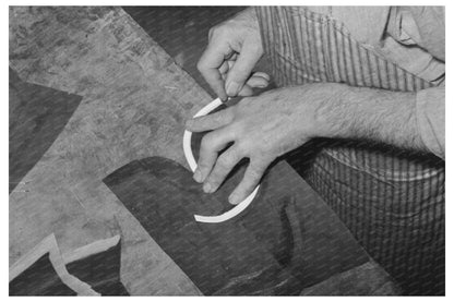 Bootmaking Process with Beading in Alpine Texas 1939