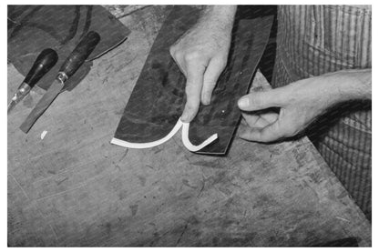 Cementing Beading on Cowboy Boots Alpine Texas May 1939