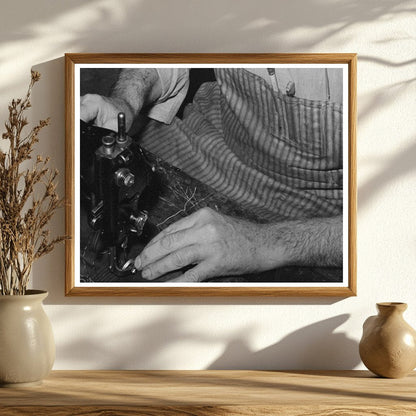Cowboy Boot Shop in Alpine Texas May 1939 Photo