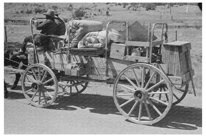 Chuck Wagon and Bedroll Texas Highway May 1939