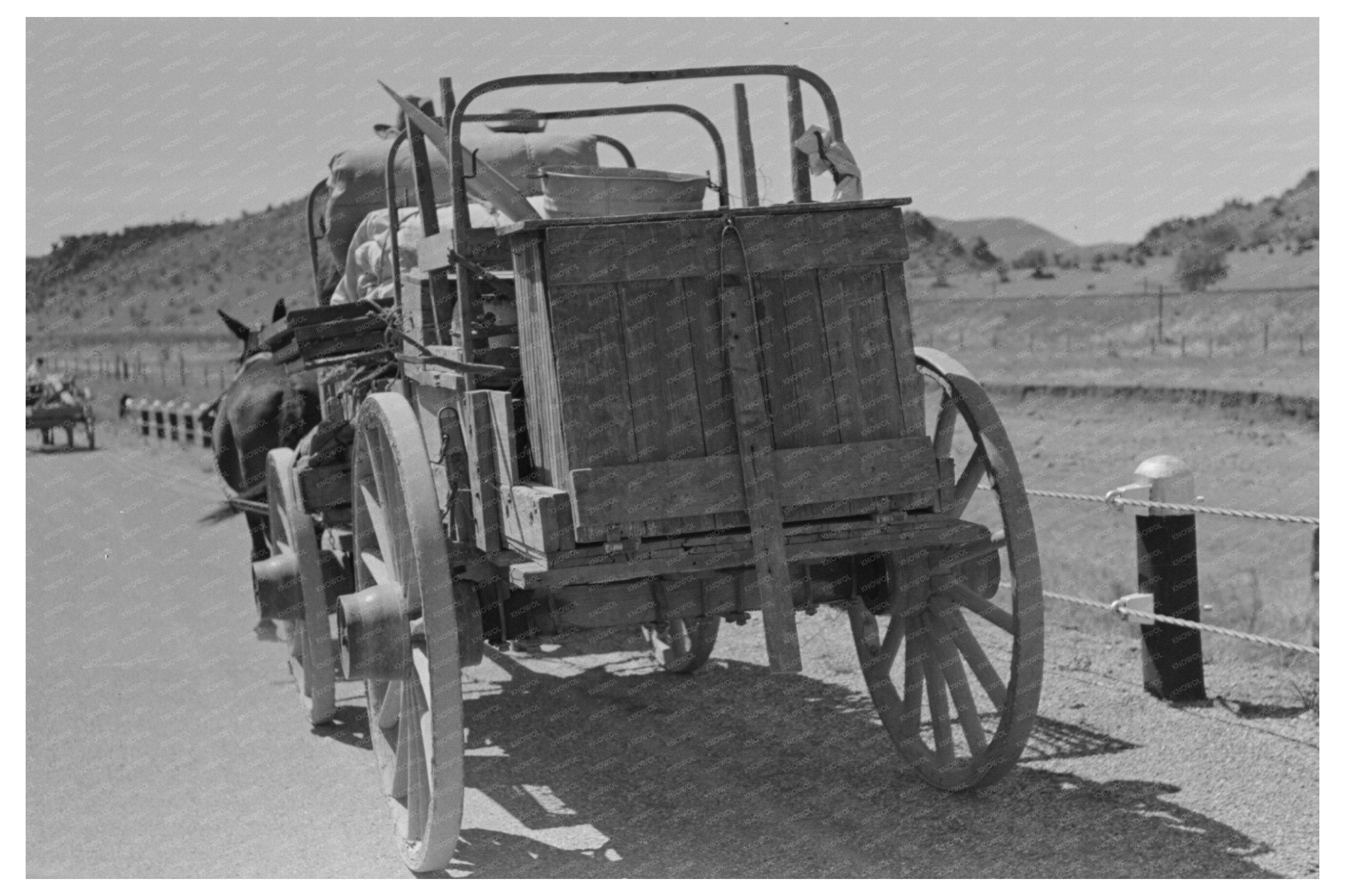 Chuck Wagon and Bedroll Near Marfa Texas May 1939