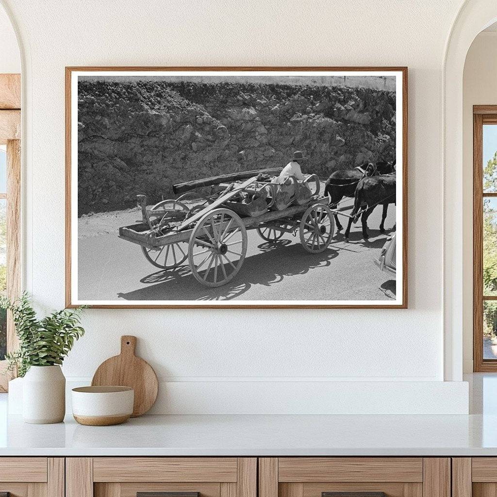 Tanking Equipment Wagon Near Marfa Texas May 1939