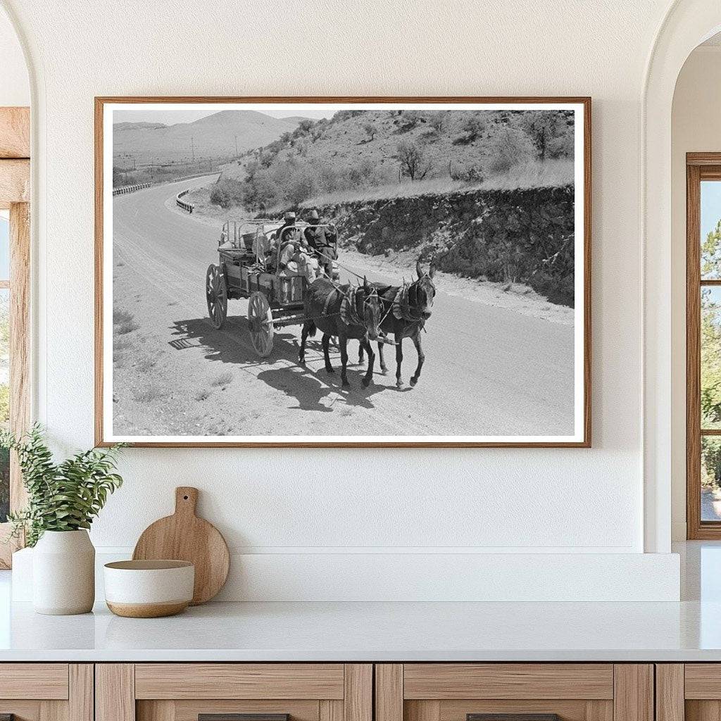 Tank Gang Wagon Near Marfa Texas May 1939