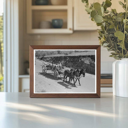 Tanking Equipment Wagon on Highway Marfa Texas May 1939