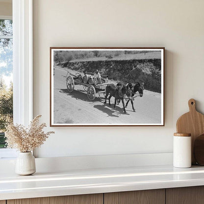 Tanking Equipment Wagon on Highway Marfa Texas May 1939