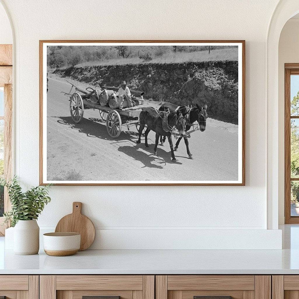 Tanking Equipment Wagon on Highway Marfa Texas May 1939