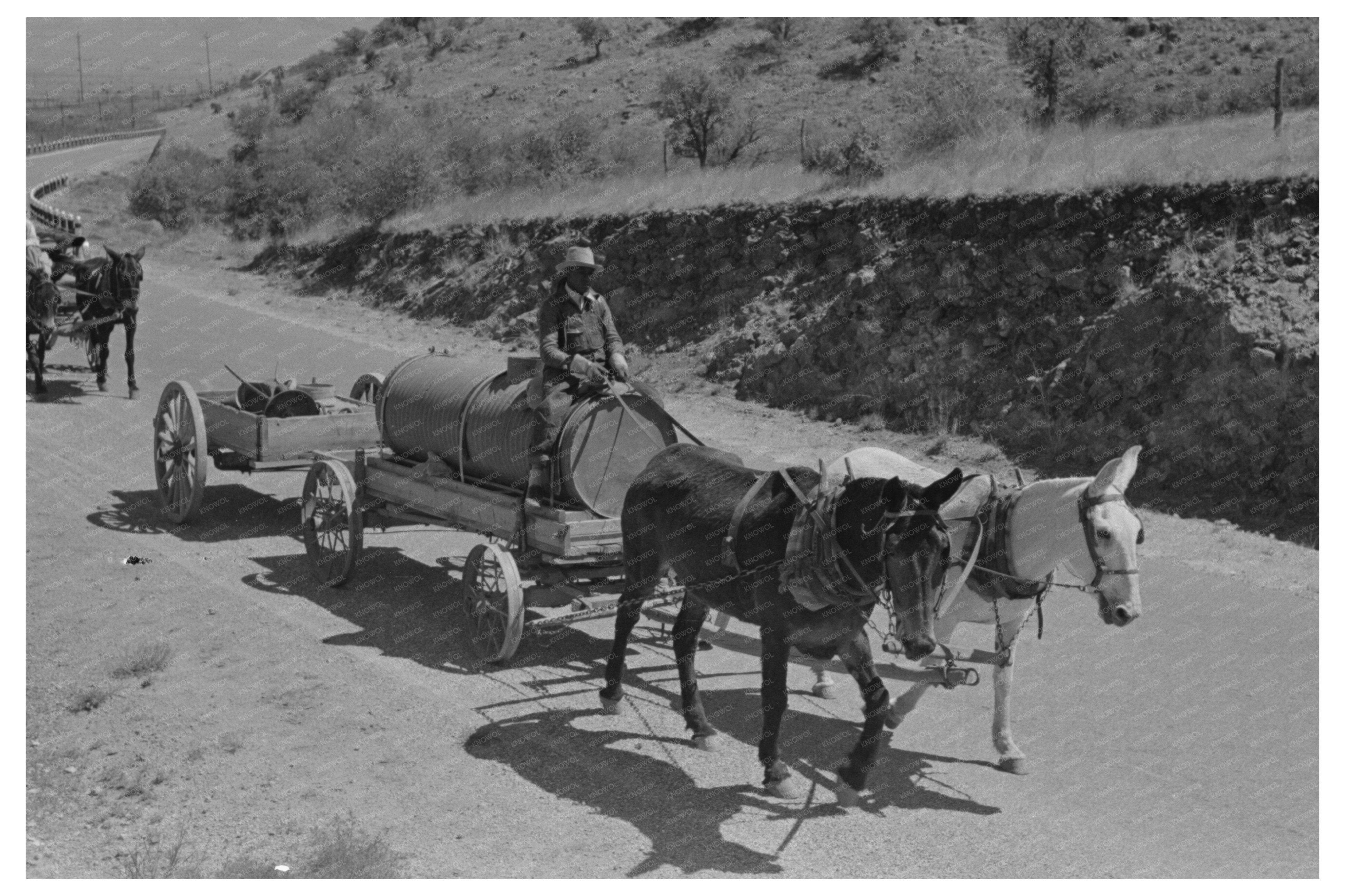 Walking X Ranch Tank Wagon Marfa Texas May 1939