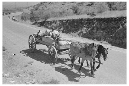 Wagon with Tank Crew Equipment Marfa Texas May 1939