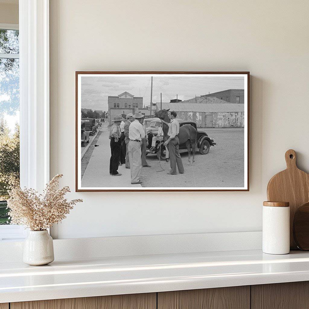 Horse for Sale in Alpine Texas May 1939 Vintage Photo