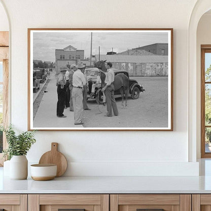 Horse for Sale in Alpine Texas May 1939 Vintage Photo