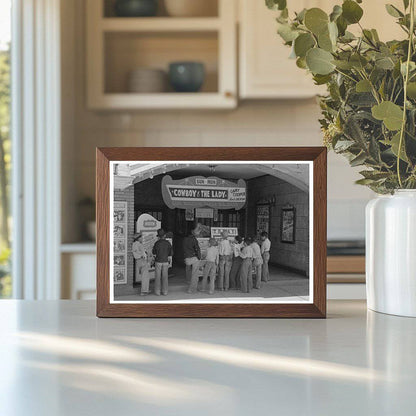 Children Outside Movie Theater Alpine Texas May 1939