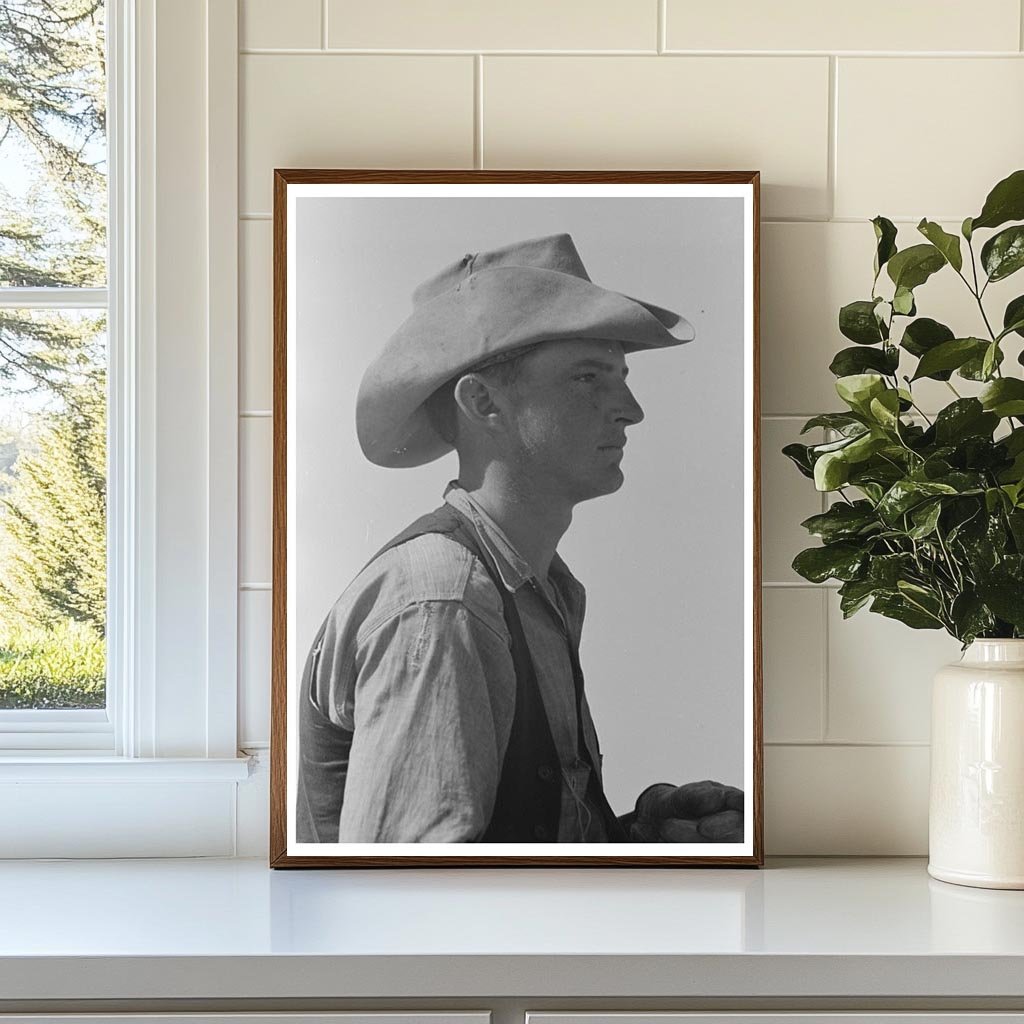 Cowboy on Cattle Ranch Spur Texas May 1939