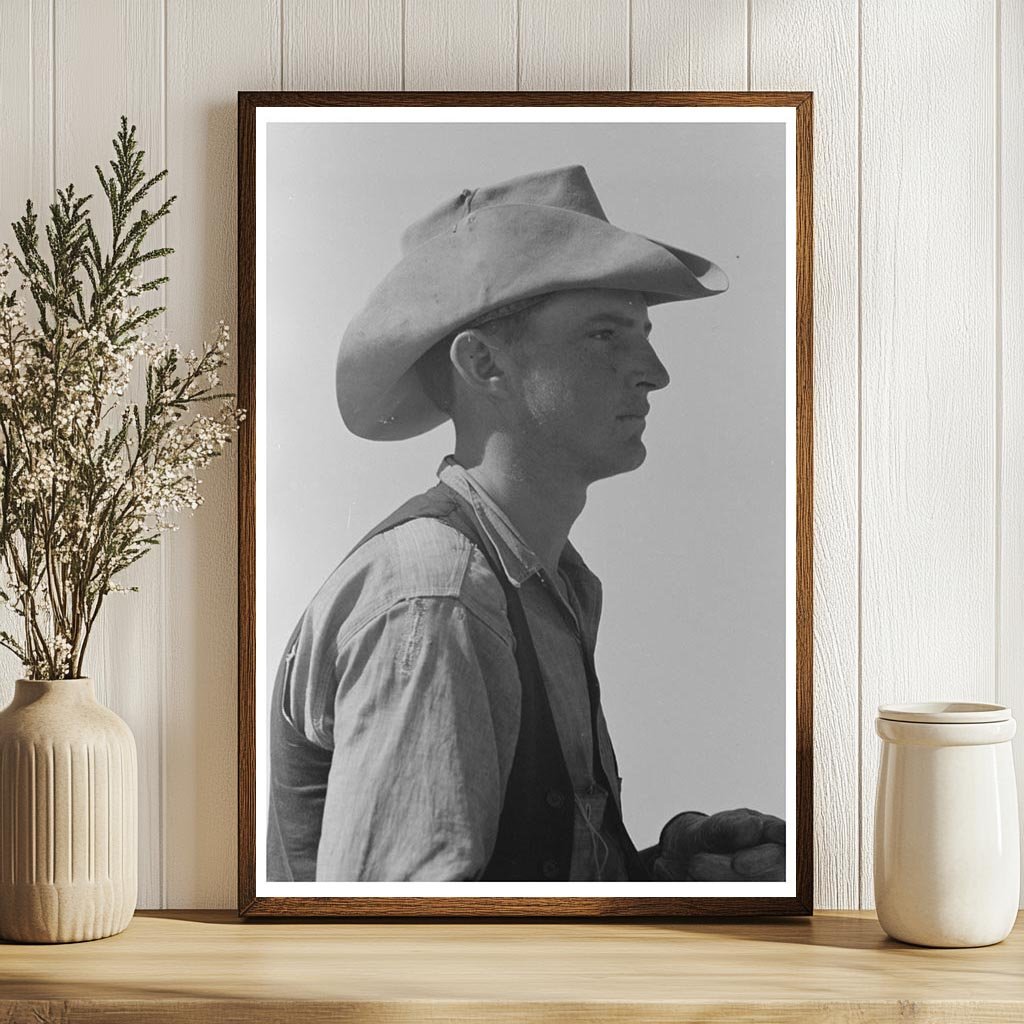 Cowboy on Cattle Ranch Spur Texas May 1939