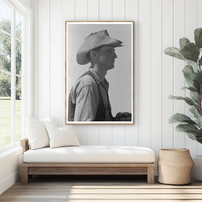 Cowboy on Cattle Ranch Spur Texas May 1939