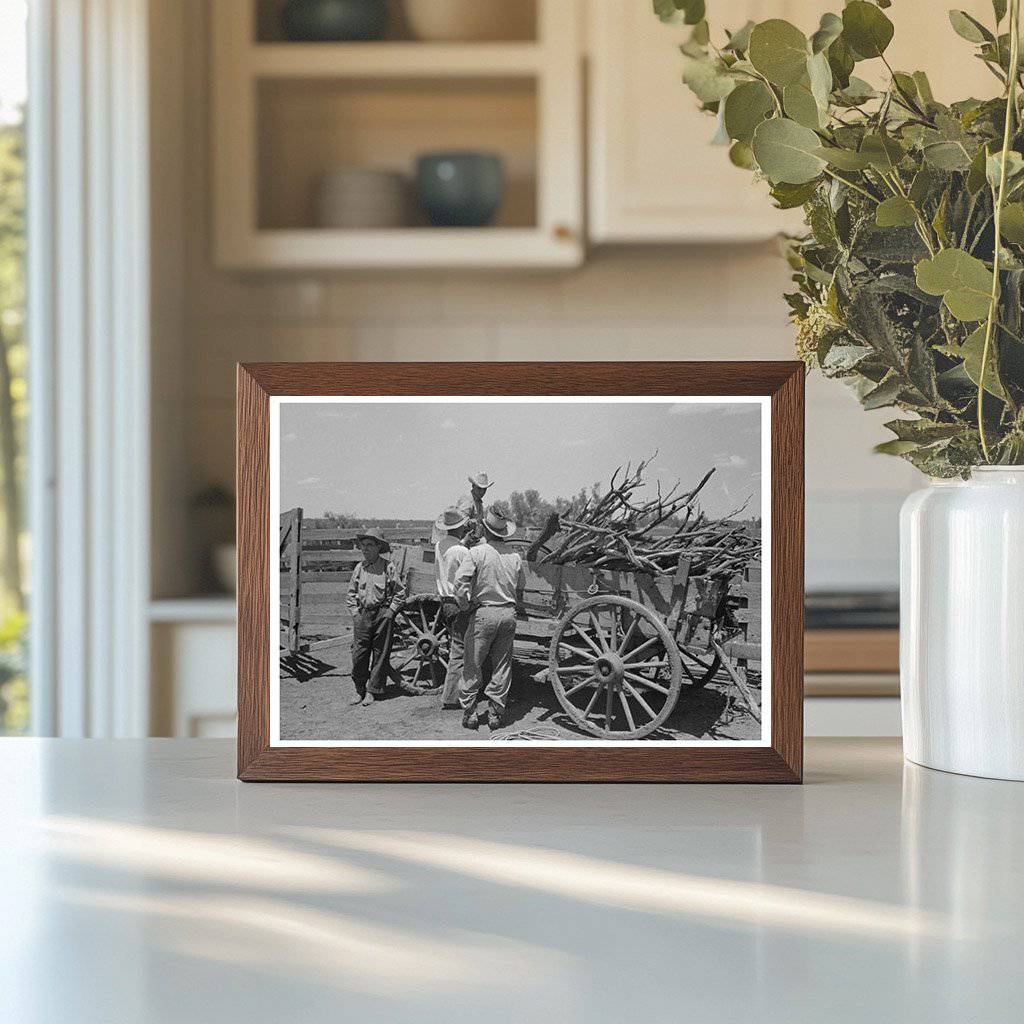 Vintage 1939 Wagon with Cooking Wood on Texas Ranch