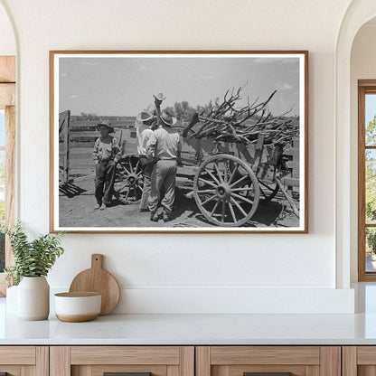 Vintage 1939 Wagon with Cooking Wood on Texas Ranch