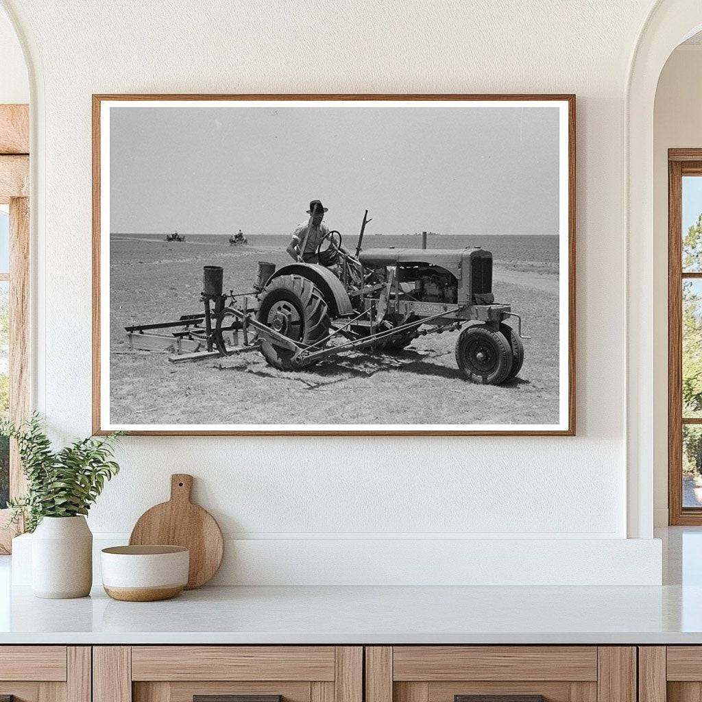 Tractor with Planter on 4900-Acre Farm Ralls Texas 1939