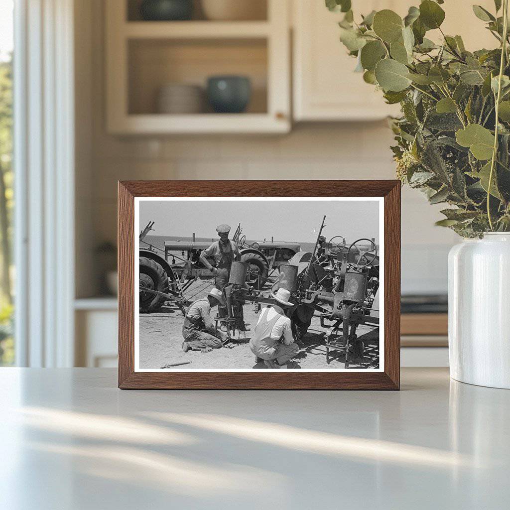 Day Laborers Working on Tractors in Ralls Texas 1939