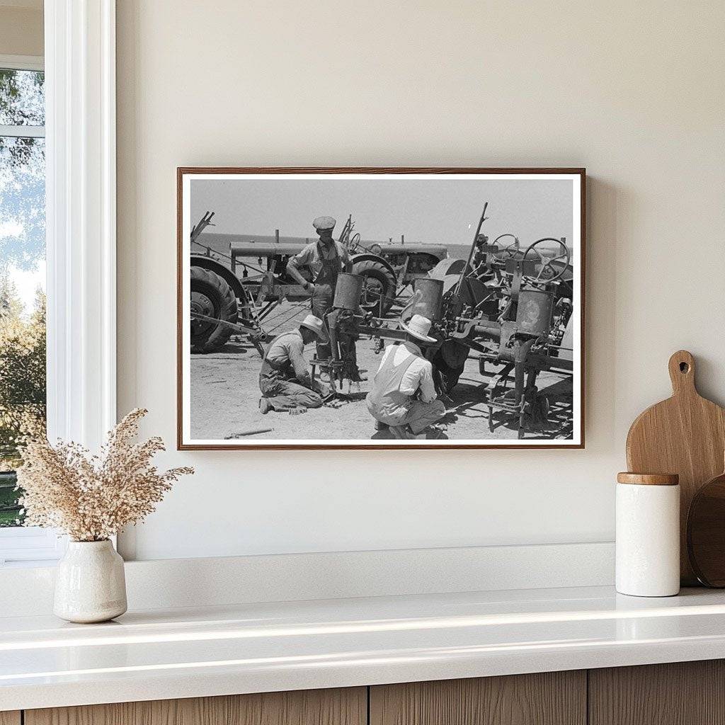 Day Laborers Working on Tractors in Ralls Texas 1939