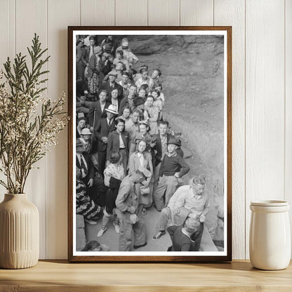 Tourists Line Up at Carlsbad Caverns New Mexico May 1939