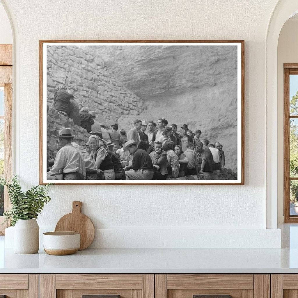 Tourists Waiting to Enter Carlsbad Caverns May 1939