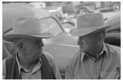 Farmers in Spur Texas Vintage Image May 1939