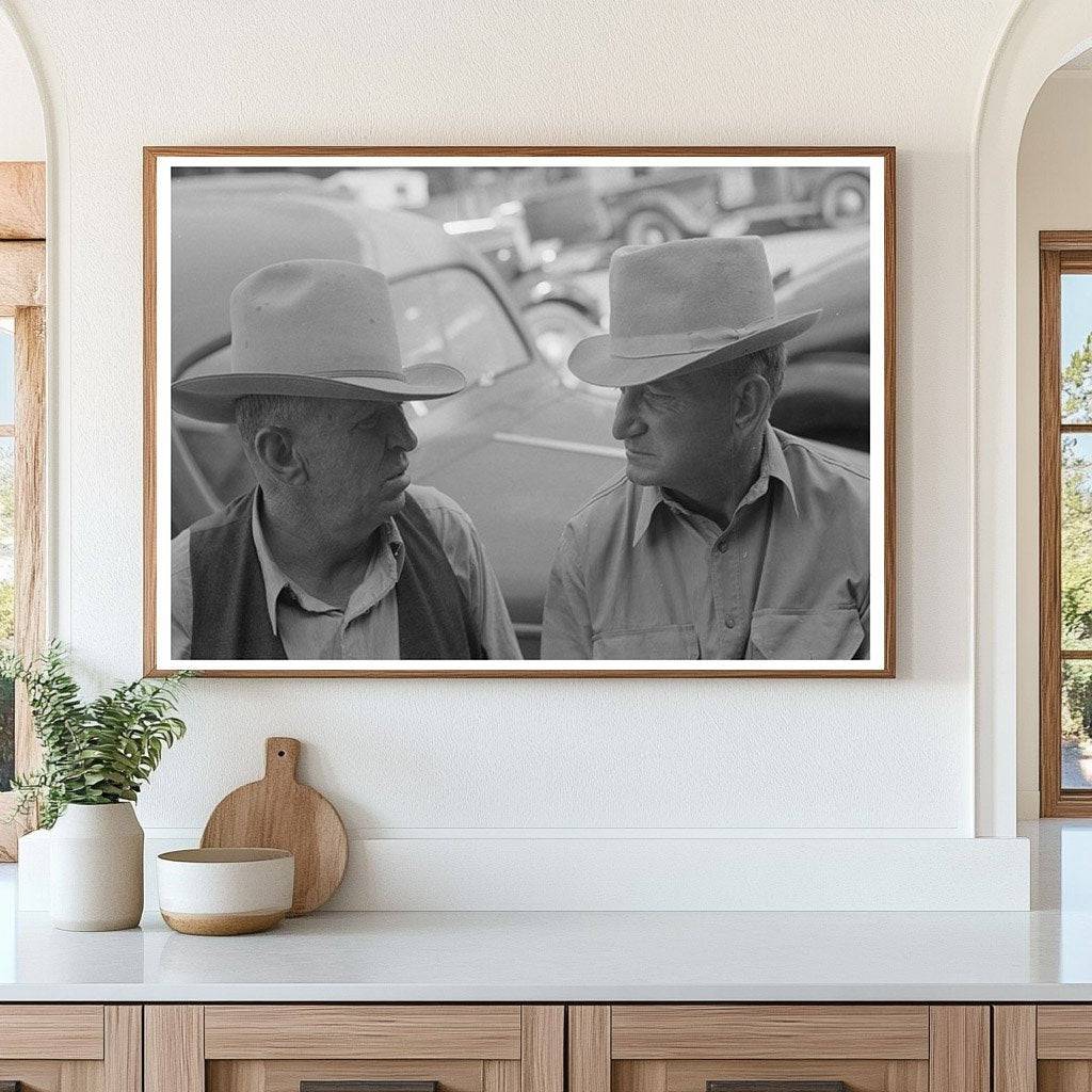 Farmers in Spur Texas Vintage Image May 1939