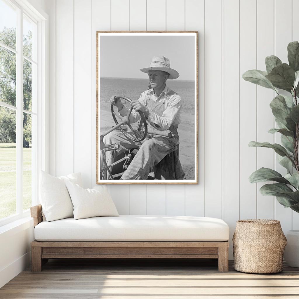 Day Laborer on Tractor at Texas Farm May 1939