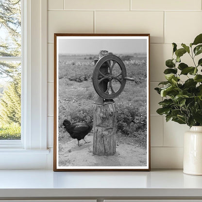 Corn Grinder on Tenant Farm Warner Oklahoma 1939