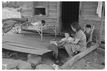 Tenant Farmers House Porch Warner Oklahoma June 1939