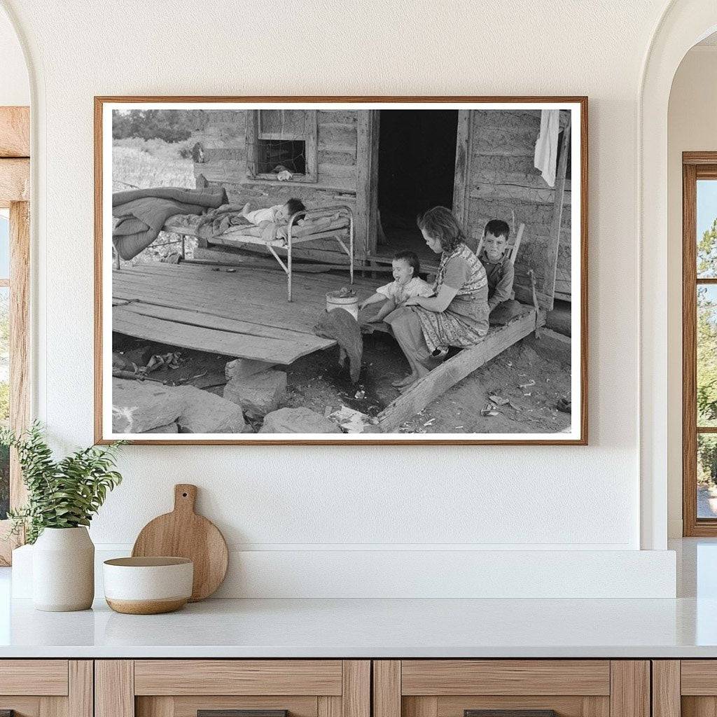 Tenant Farmers House Porch Warner Oklahoma June 1939