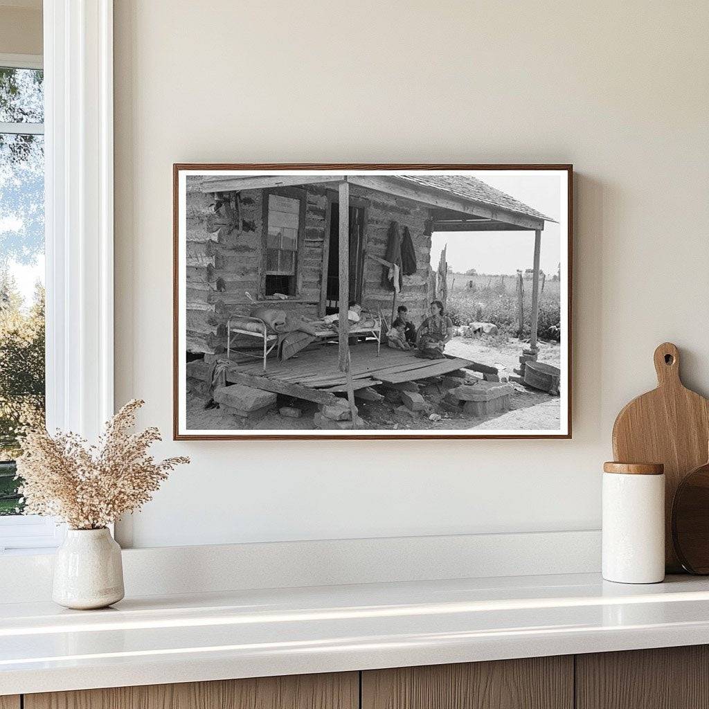 Tenant Farmers House Front Porch Warner Oklahoma 1939