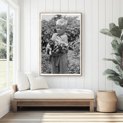 Child Carrying Wood near Webber Falls Oklahoma June 1939