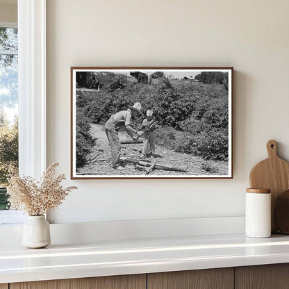 Children Chopping Wood in Muskogee County 1939