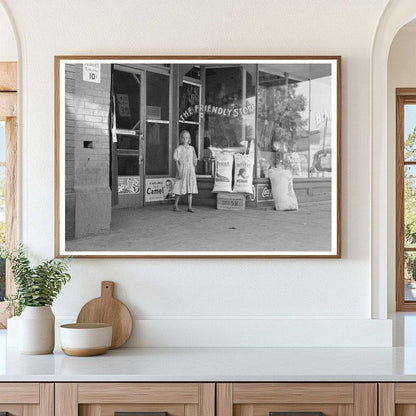 Child Leaves Grocery Store in Webbers Falls Oklahoma 1939