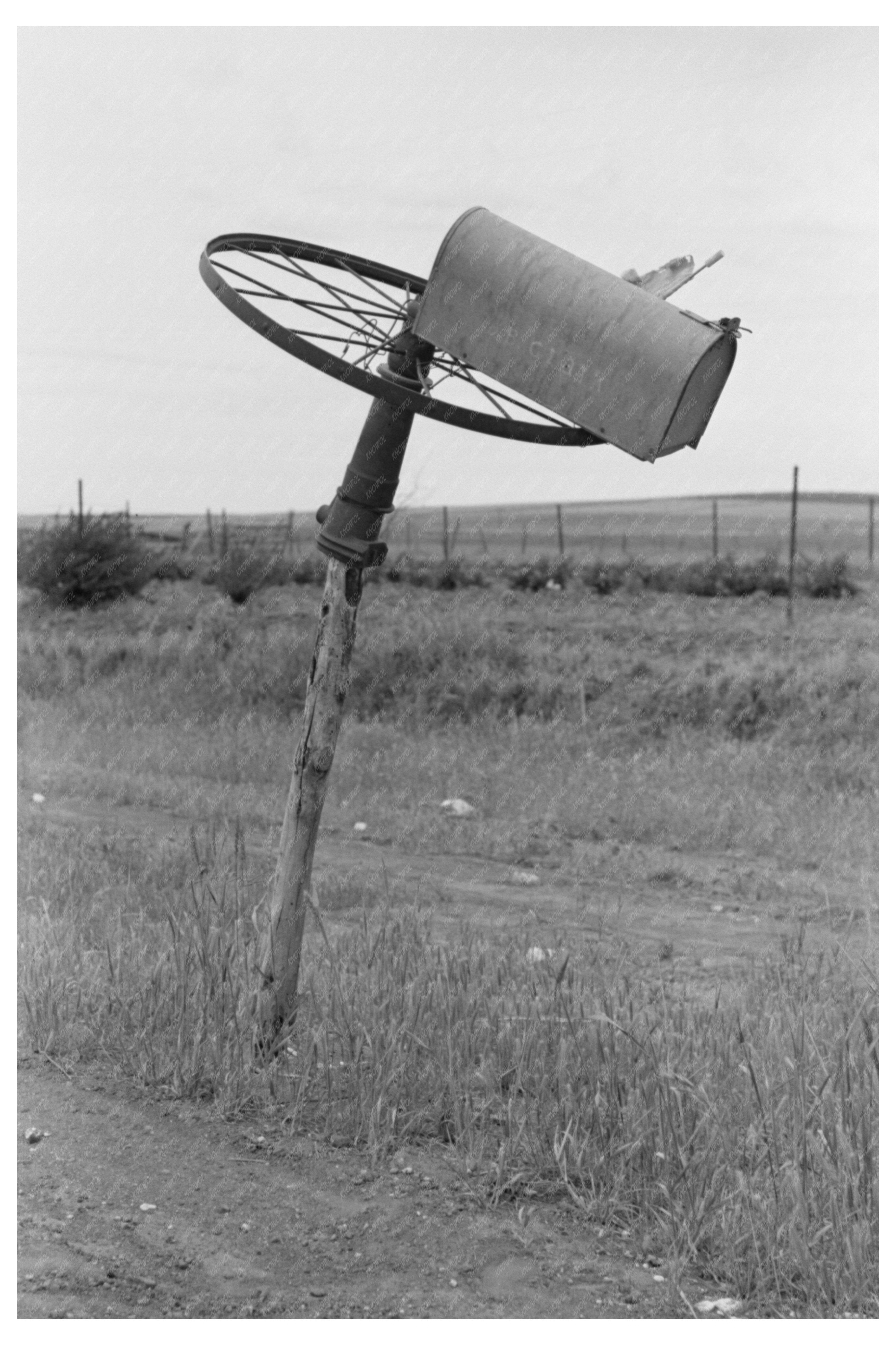 Tenant Farmer Mailbox Hydro Oklahoma June 1939