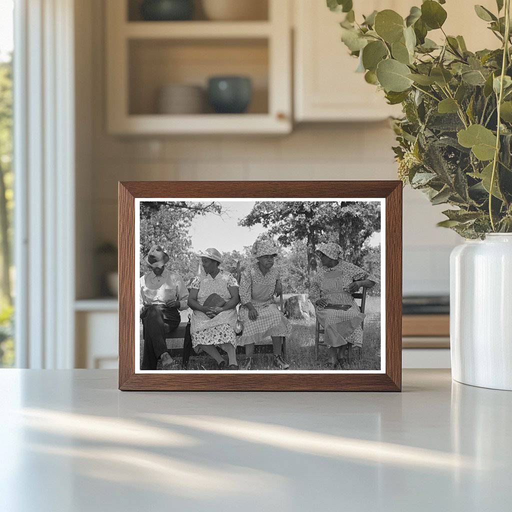 Vintage 1939 Photo of Church Meeting in McIntosh County Oklahoma