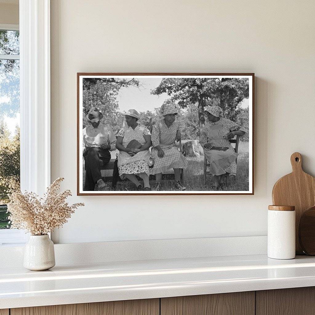 Vintage 1939 Photo of Church Meeting in McIntosh County Oklahoma