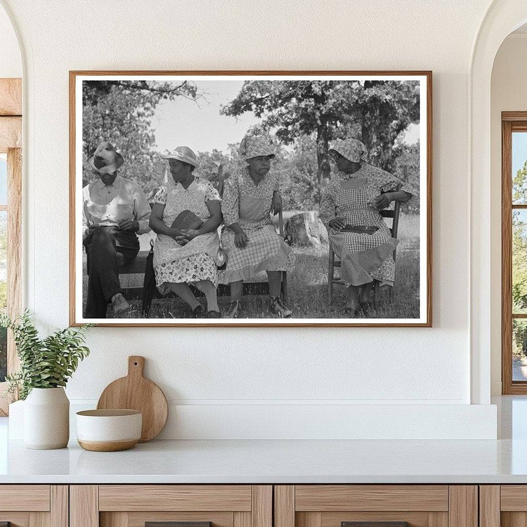 Vintage 1939 Photo of Church Meeting in McIntosh County Oklahoma