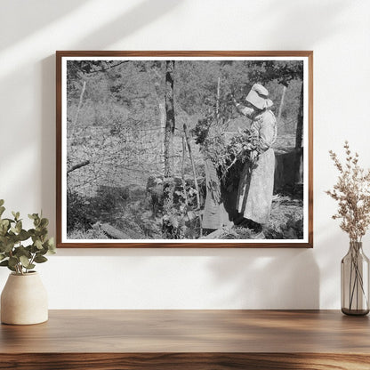 Tenant Farmer Feeding Hogs McIntosh County Oklahoma 1939